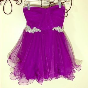 Short purple/violet dress